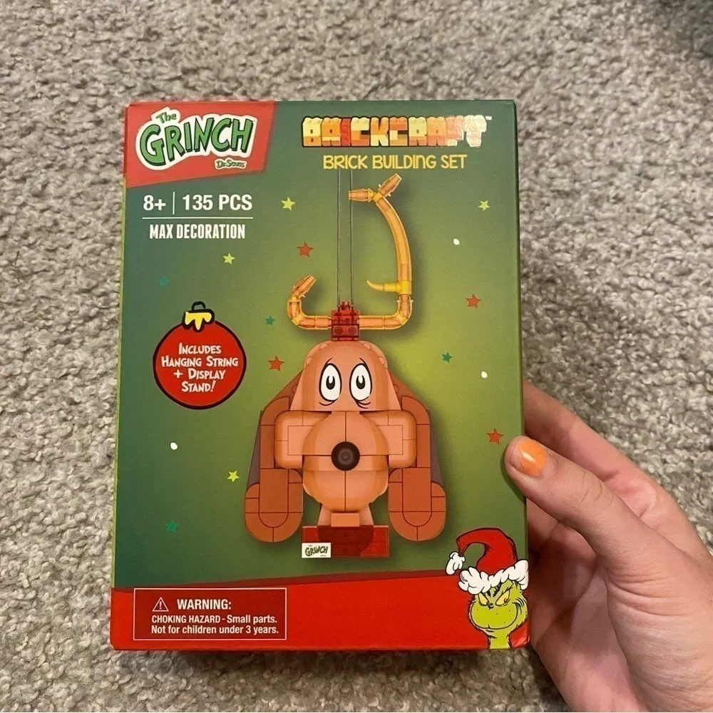 The Grinch Max the Dog Brickcraft Block Building Set NEW Christmas Ornament